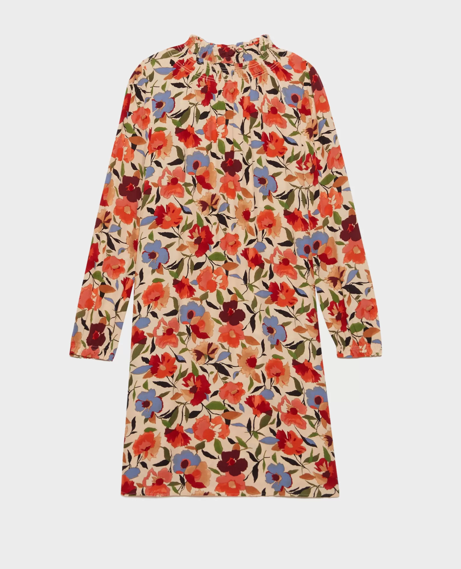 Robes | Comptoir des Cotonniers Aglae - Robe Fluide Imprimee 8857 31 Beige Print
