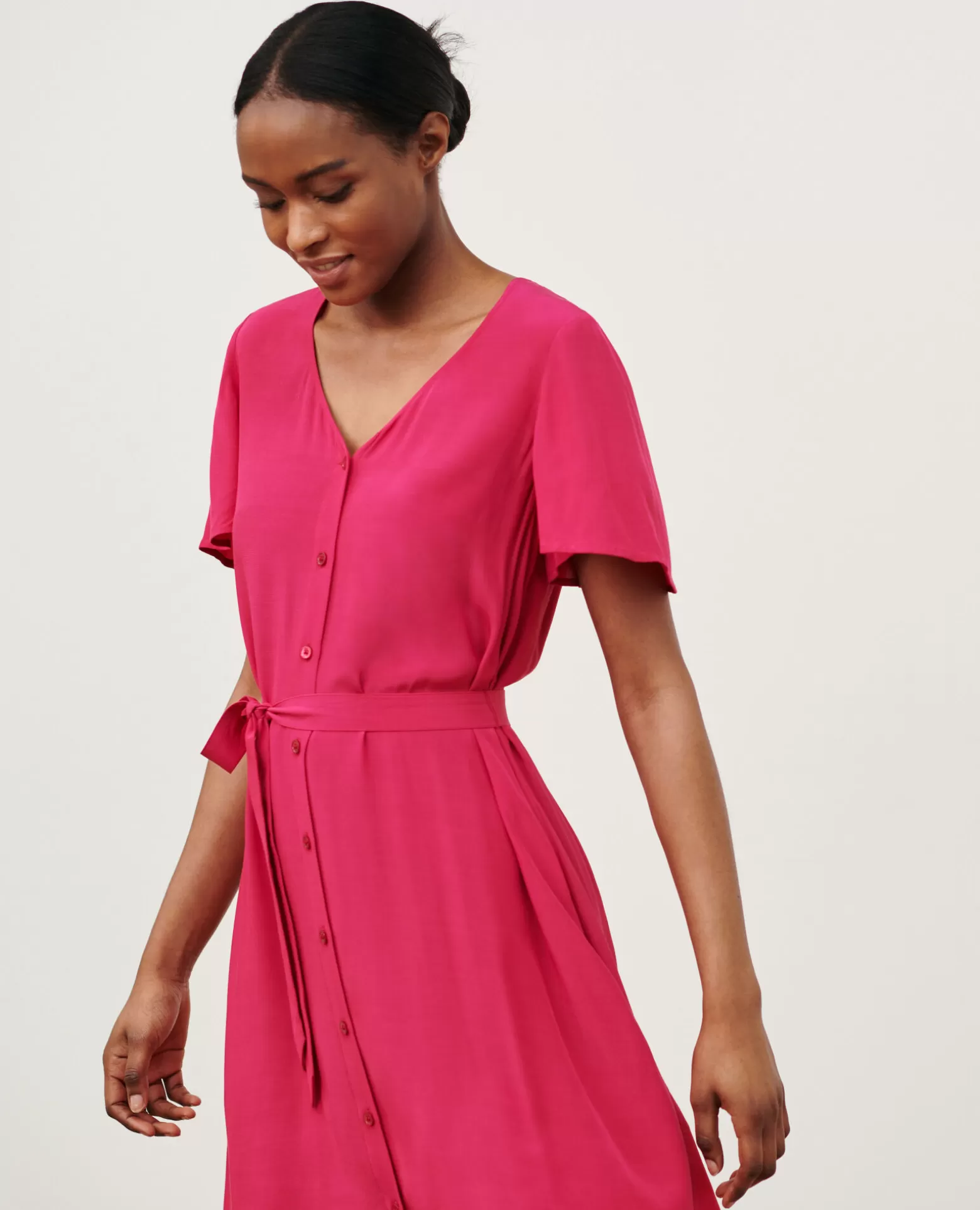 Robes | Comptoir des Cotonniers Laetitia - Robe Courte Fluide 8905 Cherries Jubilee