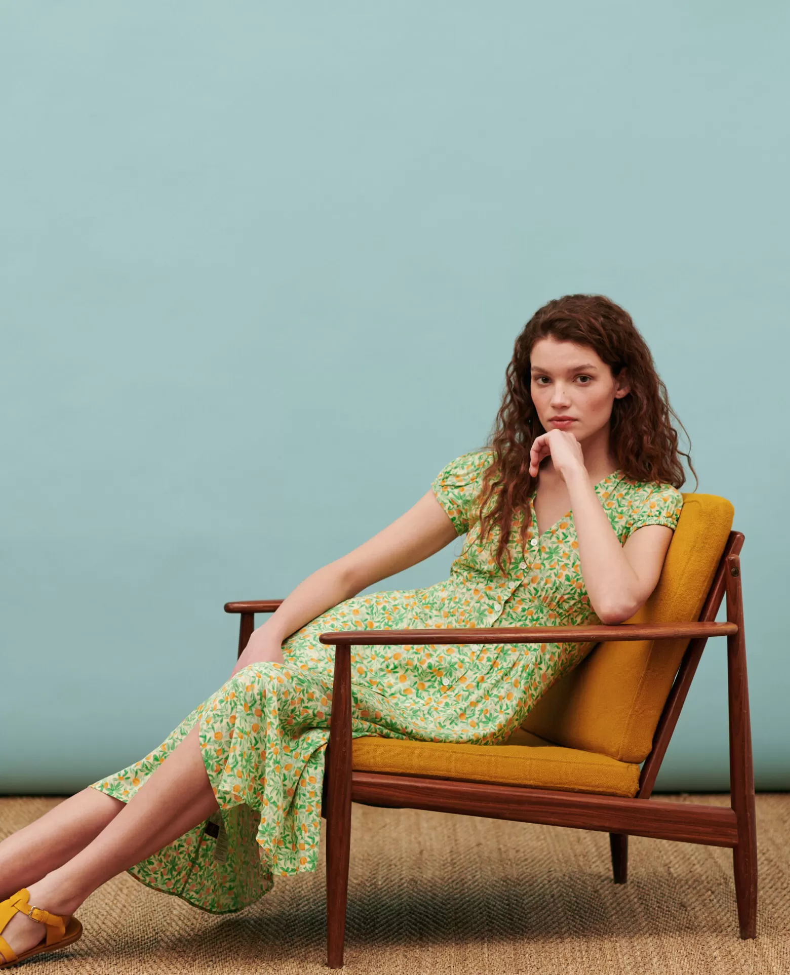 Robes | Comptoir des Cotonniers Ludivine - Robe Longue 0420 Zest Yellow