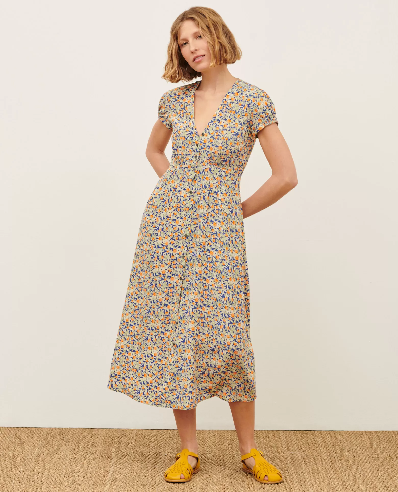 Robes | Comptoir des Cotonniers Ludivine - Robe Longue 0661 Zest Blue