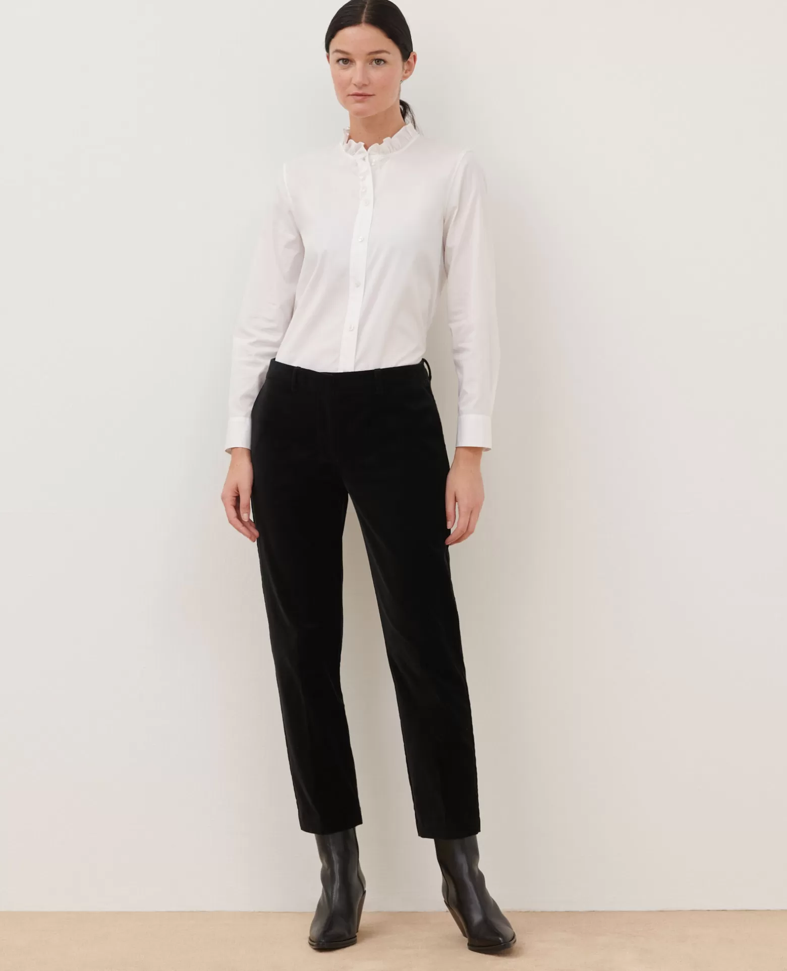 Pantalons | Comptoir des Cotonniers Marguerite - Pantalon Cigarette 4216 Black_Beauty