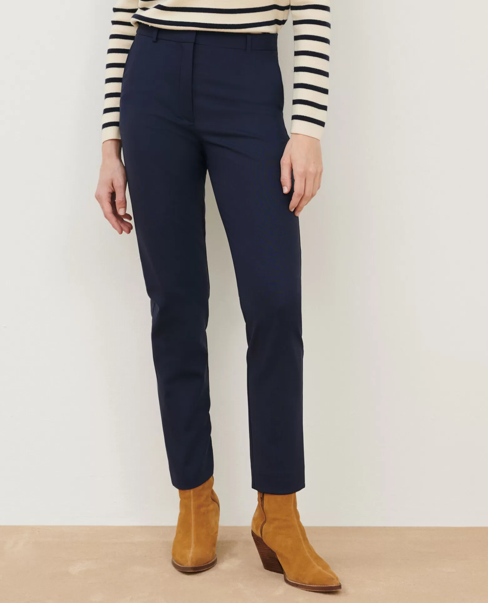 Pantalons | Comptoir des Cotonniers Marguerite - Pantalon Cigarette 0693 Navy