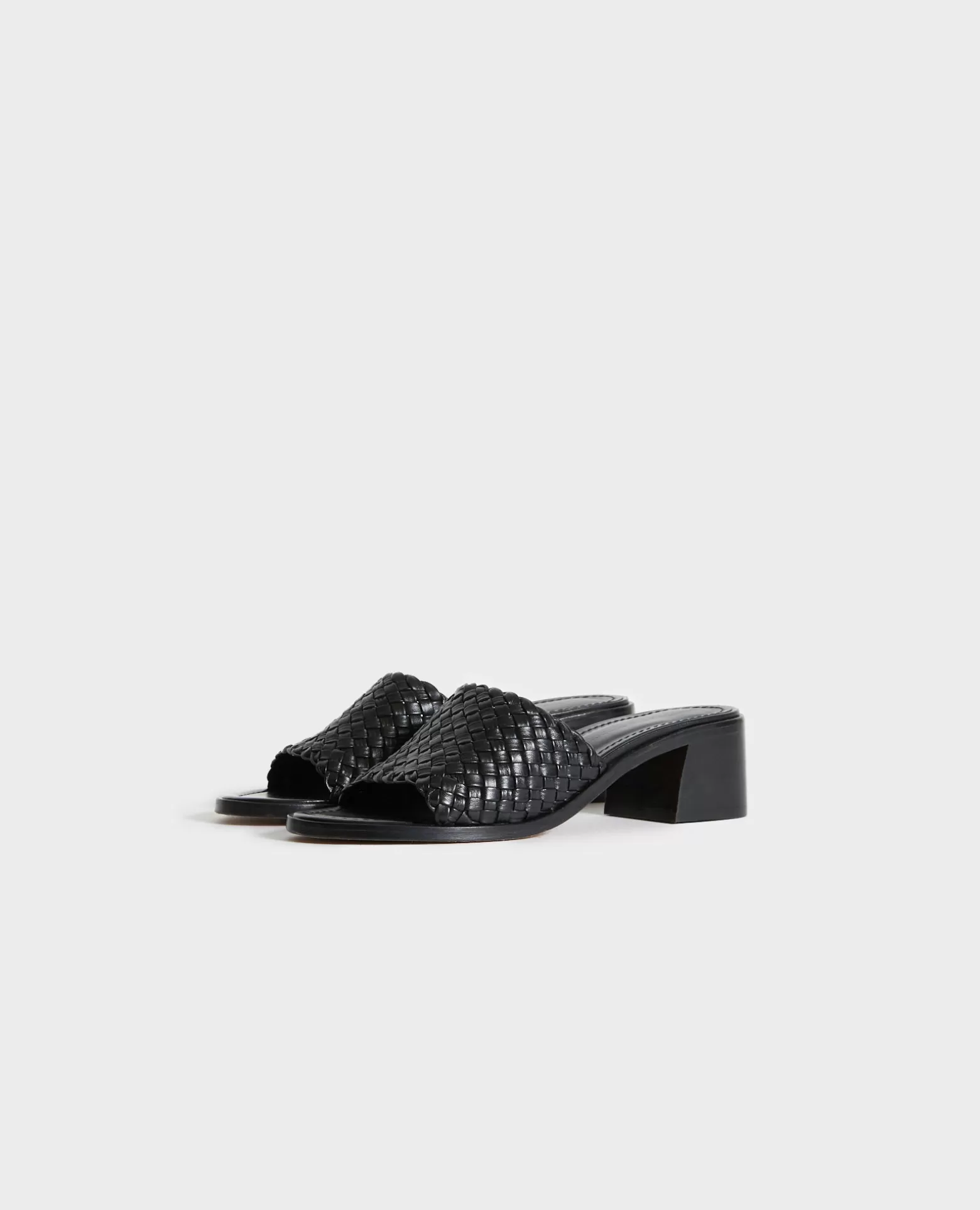 Chaussures | Comptoir des Cotonniers Sandales Cuir A Talons 09 Black