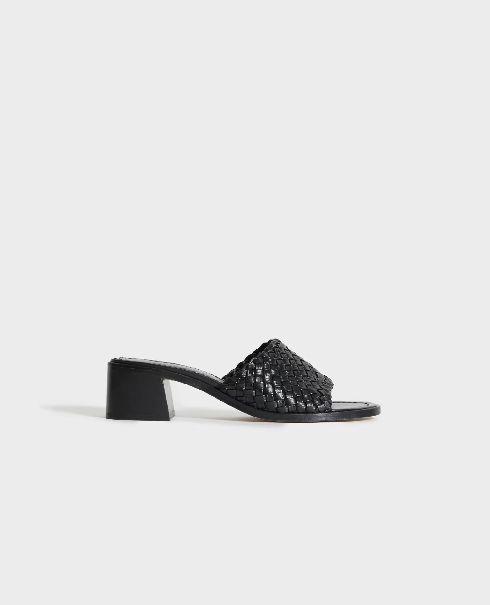 Chaussures | Comptoir des Cotonniers Sandales Cuir A Talons 09 Black